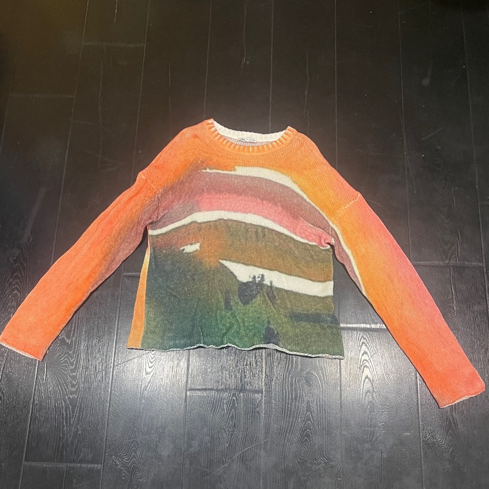 ZARA Abstract Sweater